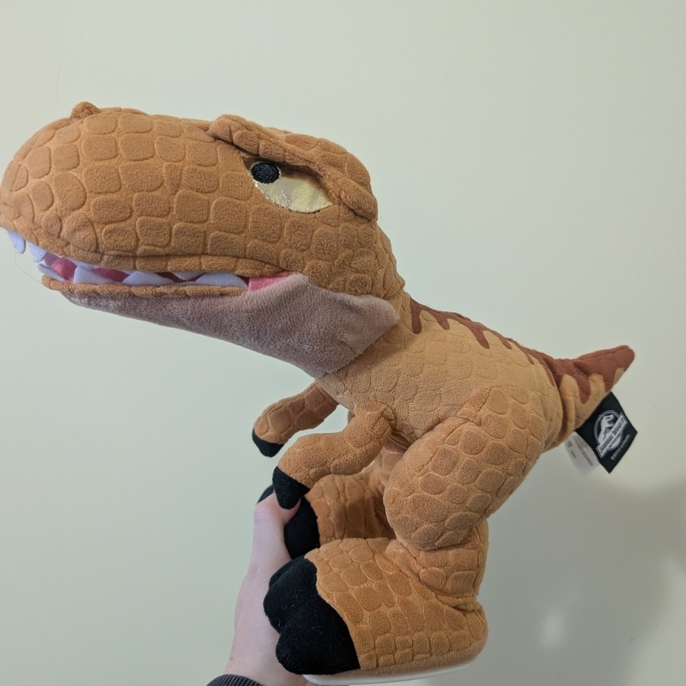 Brown Dinosaur Plush Toy - Picture 2 of 9
